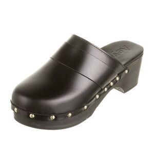 Aeyde Black Bibi Mules - Size 7